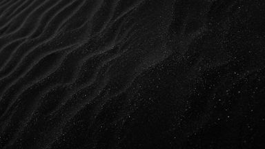 Black sand dunes