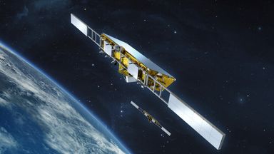 Illustration of the Harmony satellites